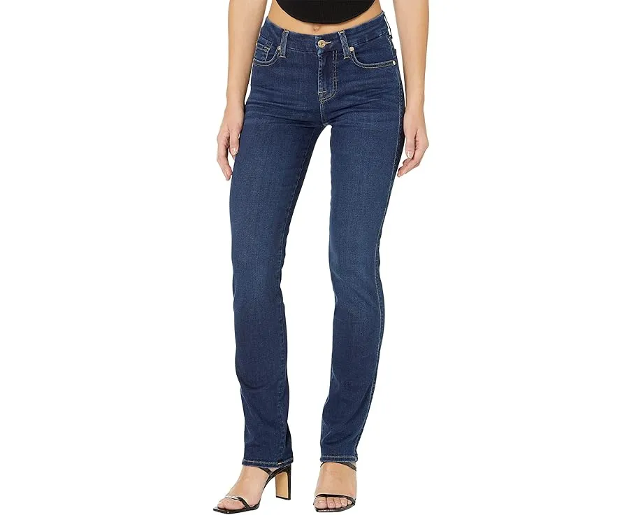 7 For All Mankind джинсы B(air) Kimmie Straight в цвете Rinsed Indigo