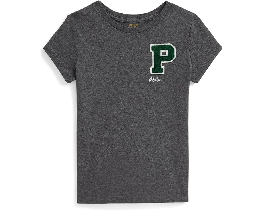 Детская футболка Polo Ralph Lauren Kids из хлопкового джерси с нашивкой Letterman