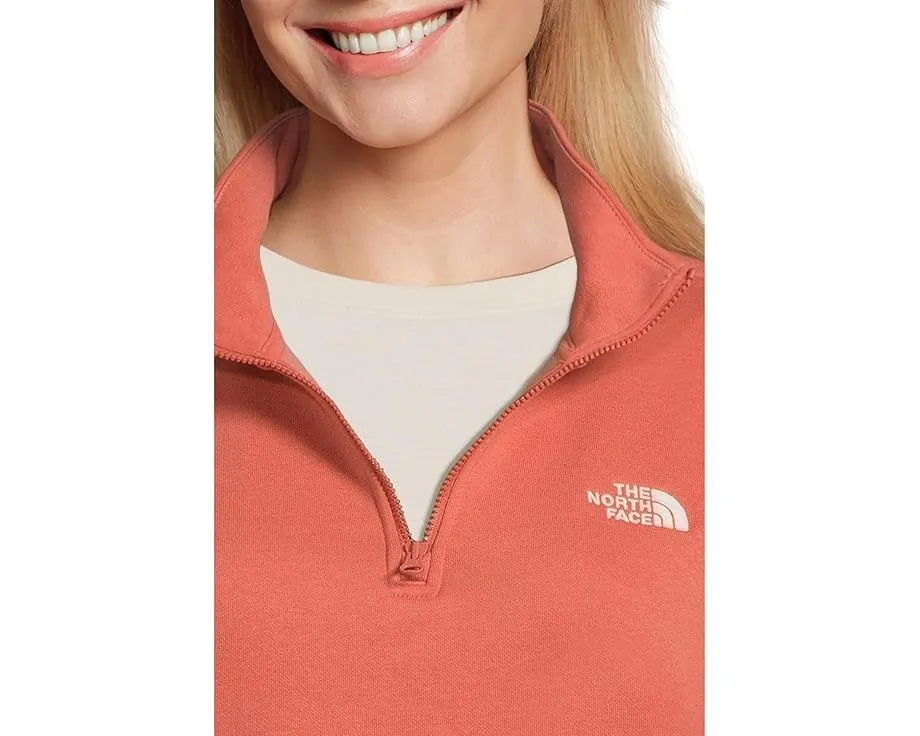 Свитшот The North Face Evolution с молнией на четверть и вышивкой