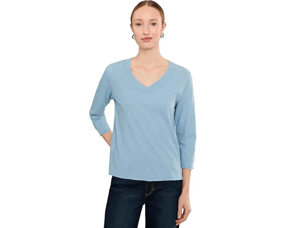 Футболка Mod-o-doc с широким V-образным вырезом и рукавами 3/4