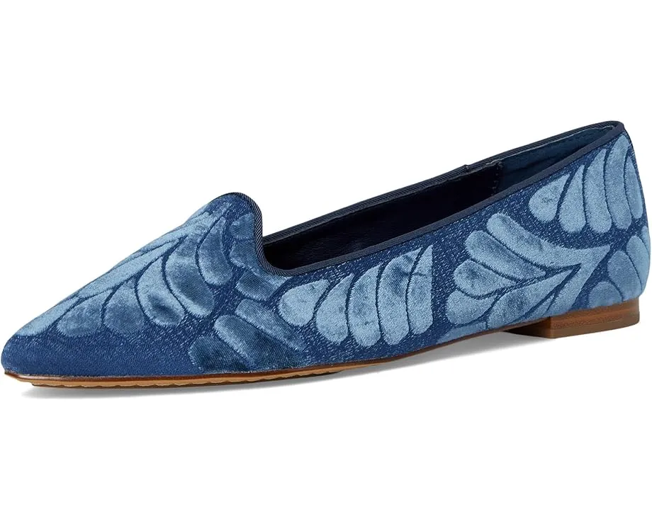 Лоферы Birdies The Sparrow из бархата с вышивкой и острым носком