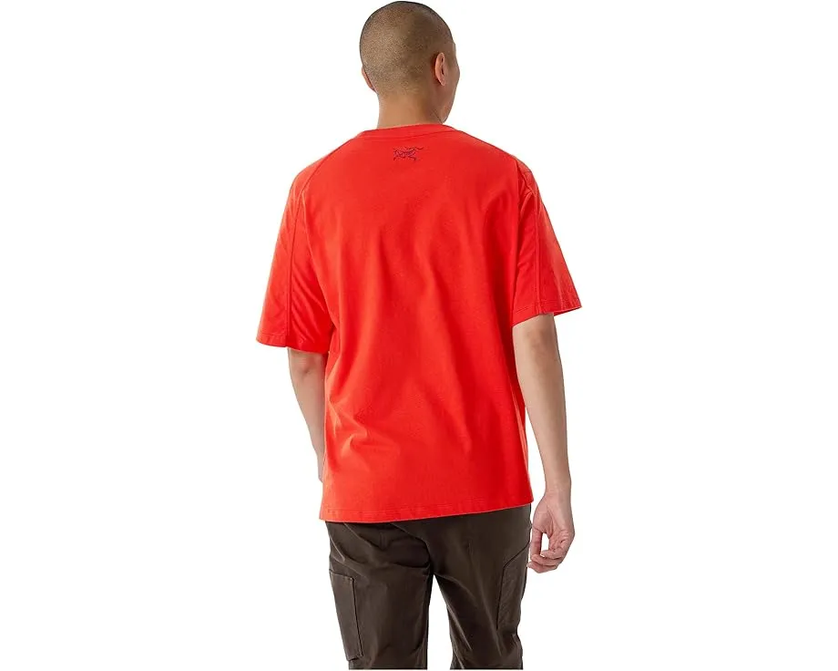 Футболка Arc'teryx Kragg Cotton Lithographica с принтом из хлопка