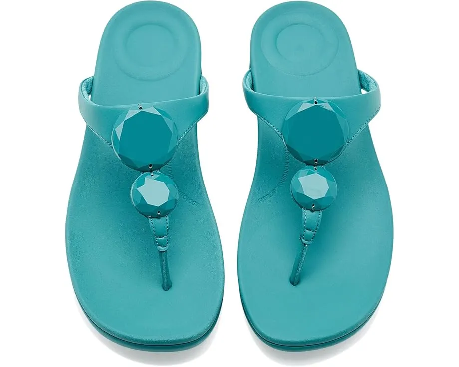 Босоножки Solay Glossy Disc с перепонкой на мыске FitFlop