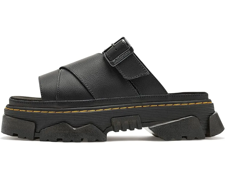 Сланцы Dr. Martens Mattison с круглым носком и пряжкой на платформе