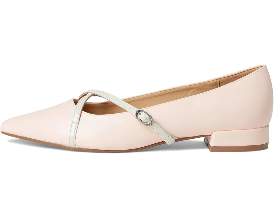 Туфли Camby на устойчивом каблуке с перекрестными ремешками и заостренным носком