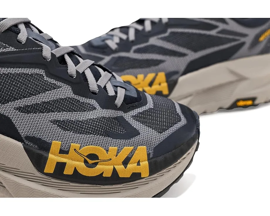 Трейловые кроссовки Hoka Mafate X с карбоновой пластиной и подошвой Vibram Megagrip