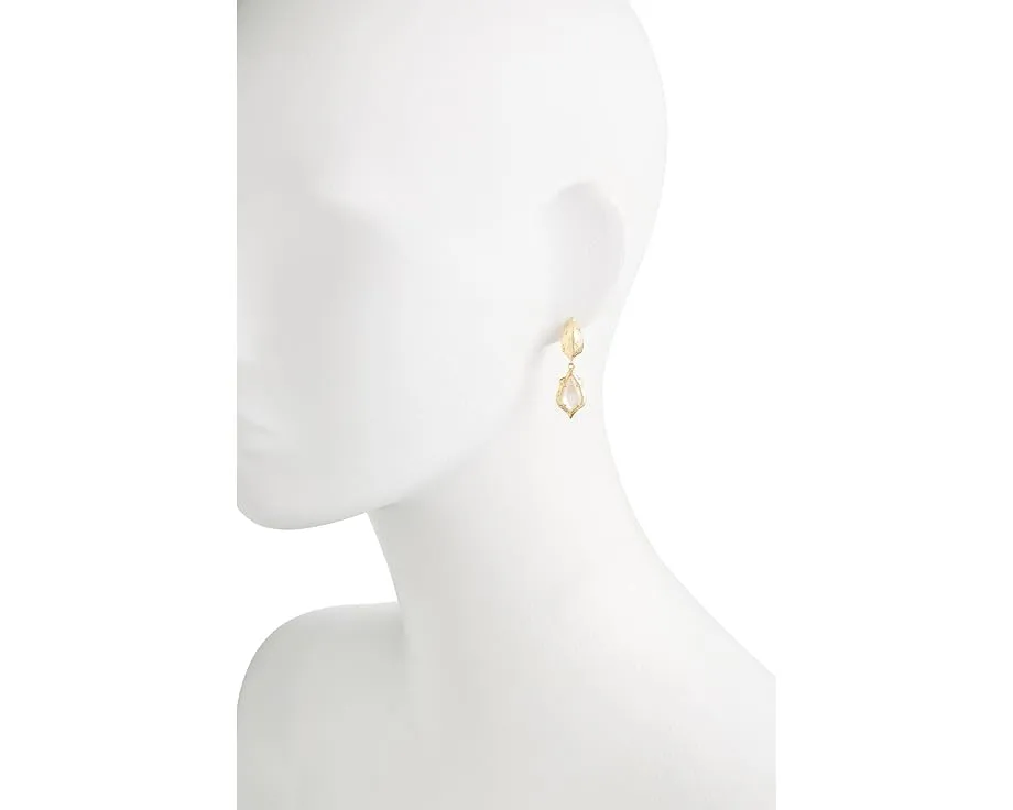 Серьги-гвоздики Kendra Scott Adriana с фигурной рамкой в виде ракушки