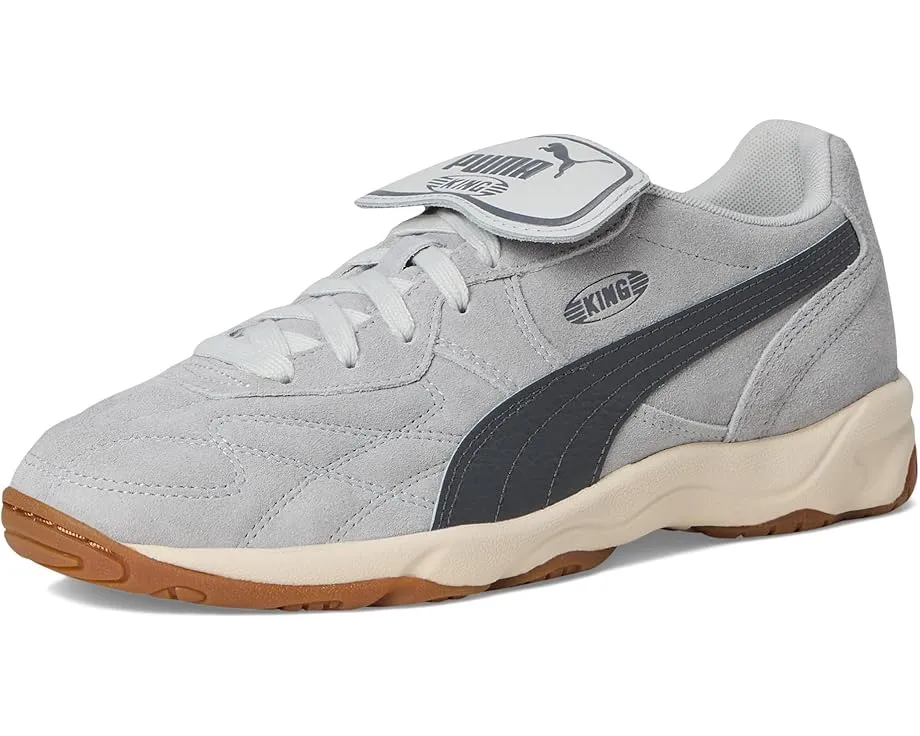 Кроссовки King Indoor от PUMA из кожи с золотым тиснением