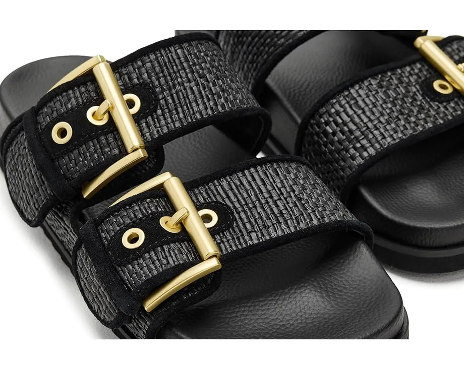 Сандалии Sian Raffia с ремешками под рафию и двумя пряжками