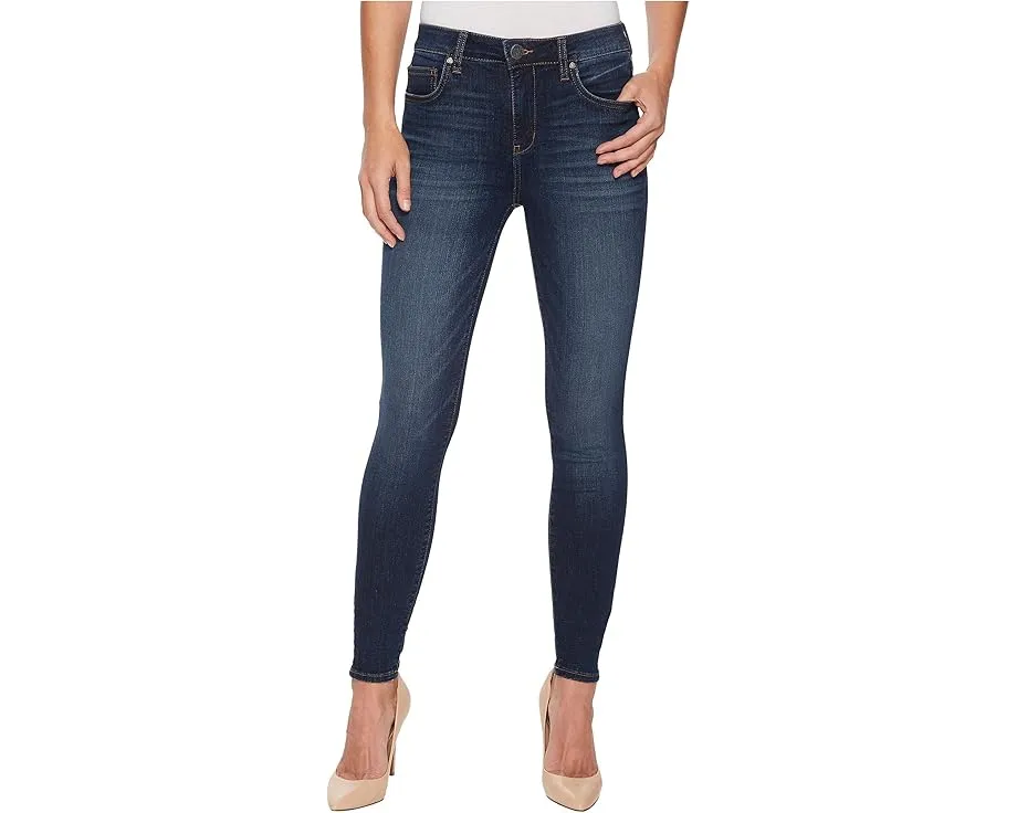 Джинсы KUT from the Kloth Mia с завышенной талией и укороченным skinny-кроем