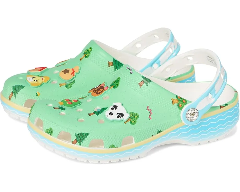 Классические кроксы Crocs Kids Animal Crossing с фигурками персонажей для детей