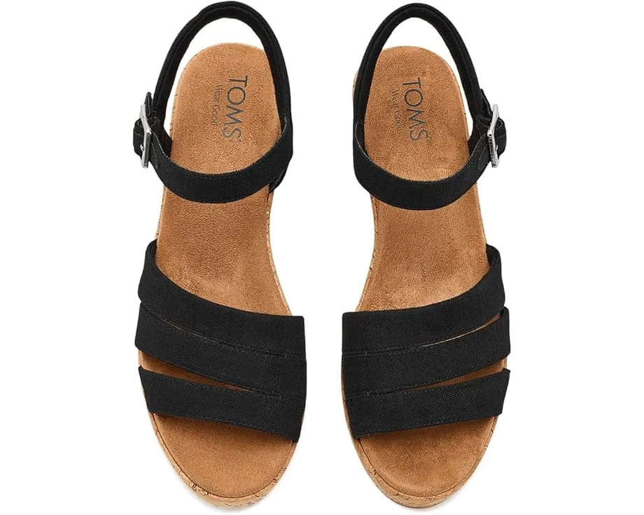 Сандалии TOMS Julia на платформе с регулируемой пряжкой на щиколотке