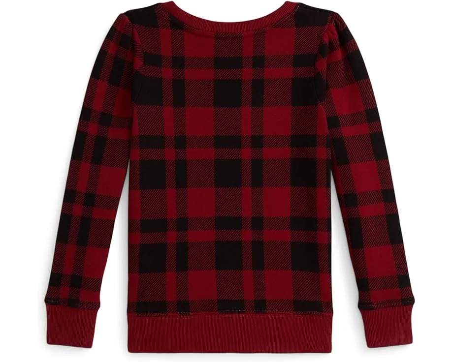 Детская толстовка Polo Ralph Lauren Kids из флиса с принтом Polo Bear и клеткой