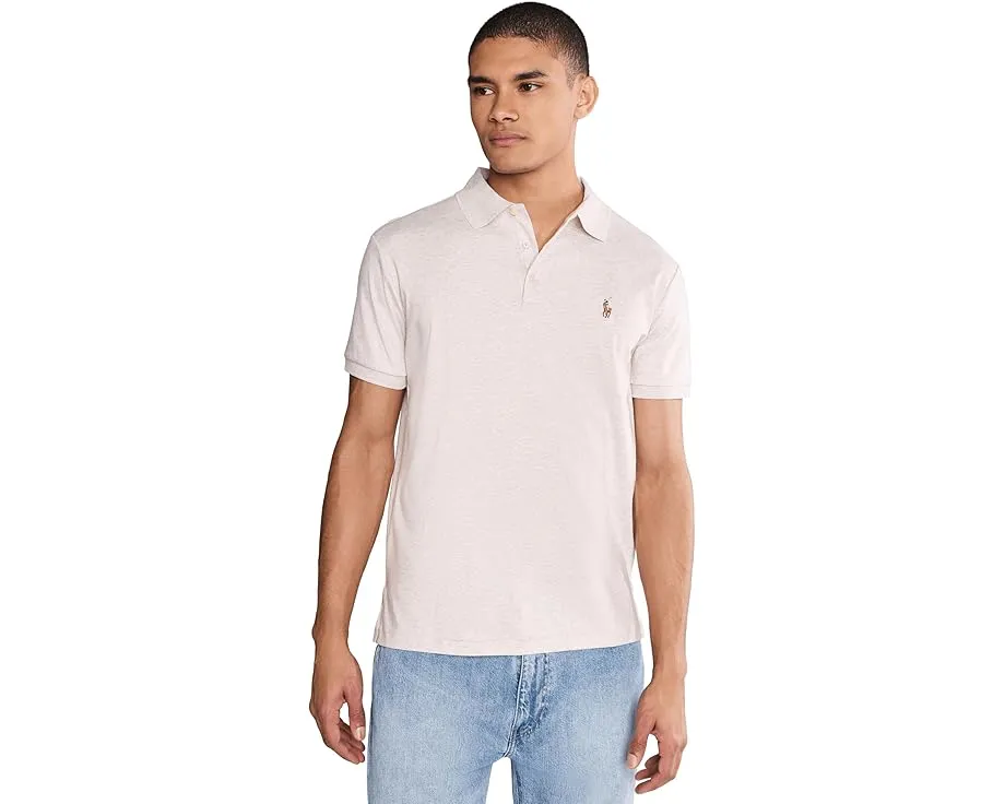 Поло Custom Slim Fit из мягкого хлопка с вышитым пони Polo Ralph Lauren
