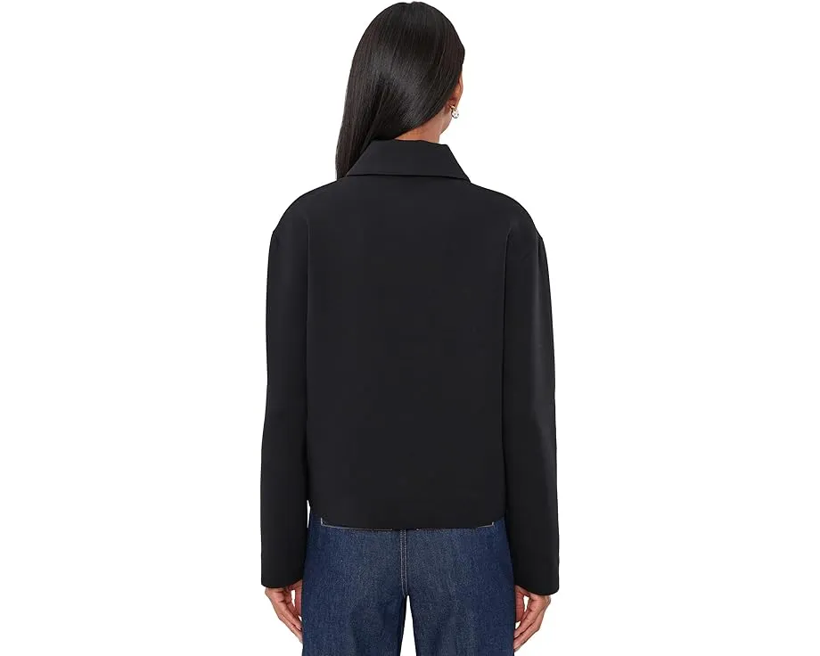 Vince Полузип с воротником и длинным рукавом из мягкой ткани