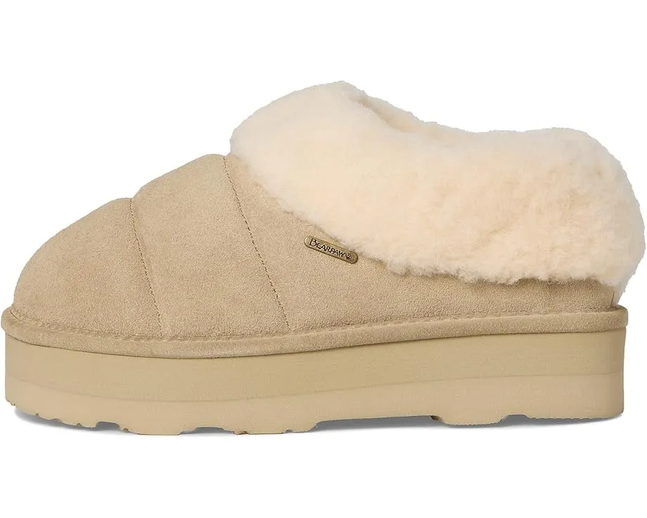 Уютные тапочки Bearpaw Ari из замши с подкладкой из овчины