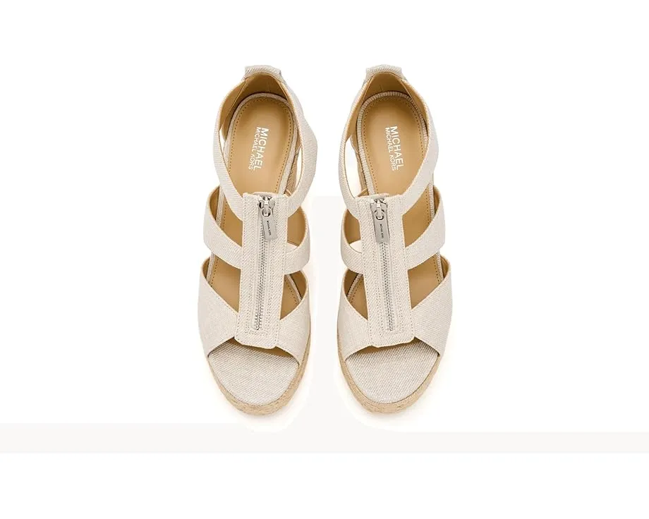 Сандалии Etta Wedge на танкетке с платформой из джута MICHAEL Michael Kors