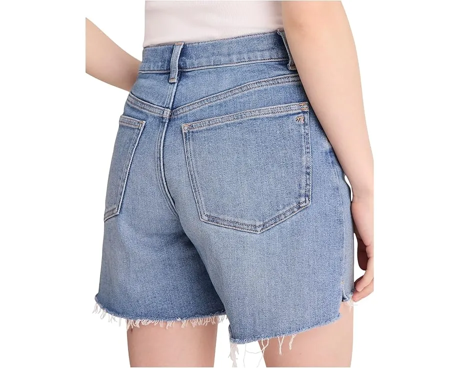 Шорты Madewell The Perfect Vintage Mid-Length с высокой посадкой и регенеративным хлопком