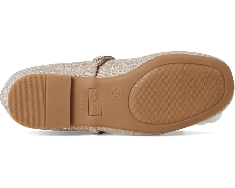 Детские балетки Jory с цветочным украшением и эластичной лямкой Nina Kids