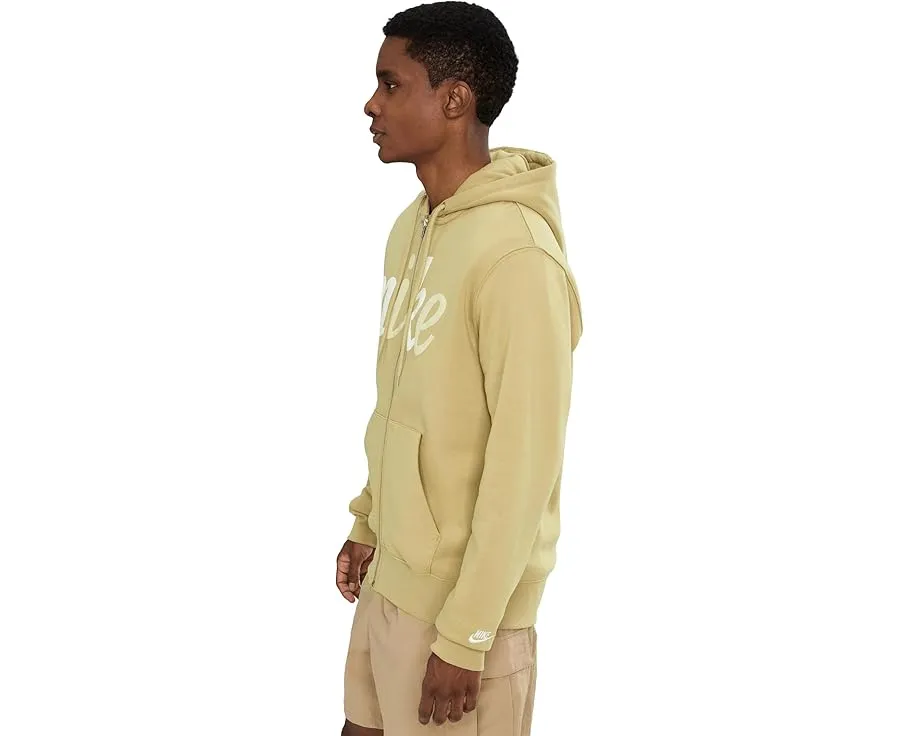 Толстовка Nike Sportswear Club Full-Zip Fleece с капюшоном на молнии