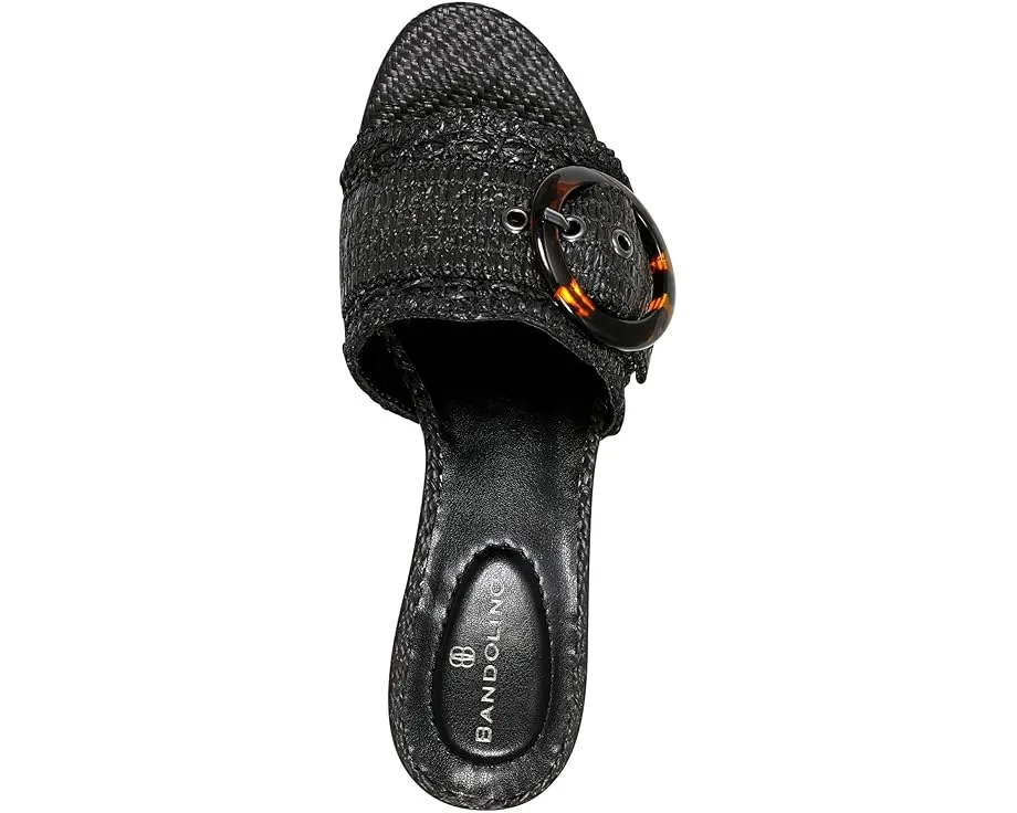 Босоножки Bandolino Anni на устойчивом каблуке с плетением из рафии и крупной пряжкой