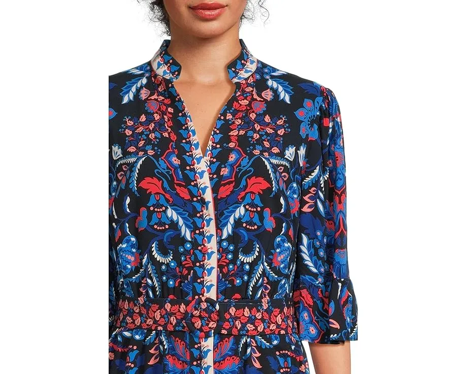 Короткое платье Adrianna Papell с воланами и поясом