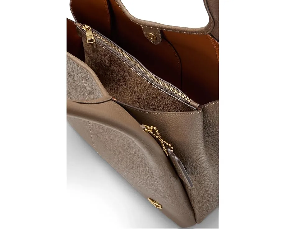 Сумка через плечо COACH Polished Pebble Leather Lana из полированной кожи