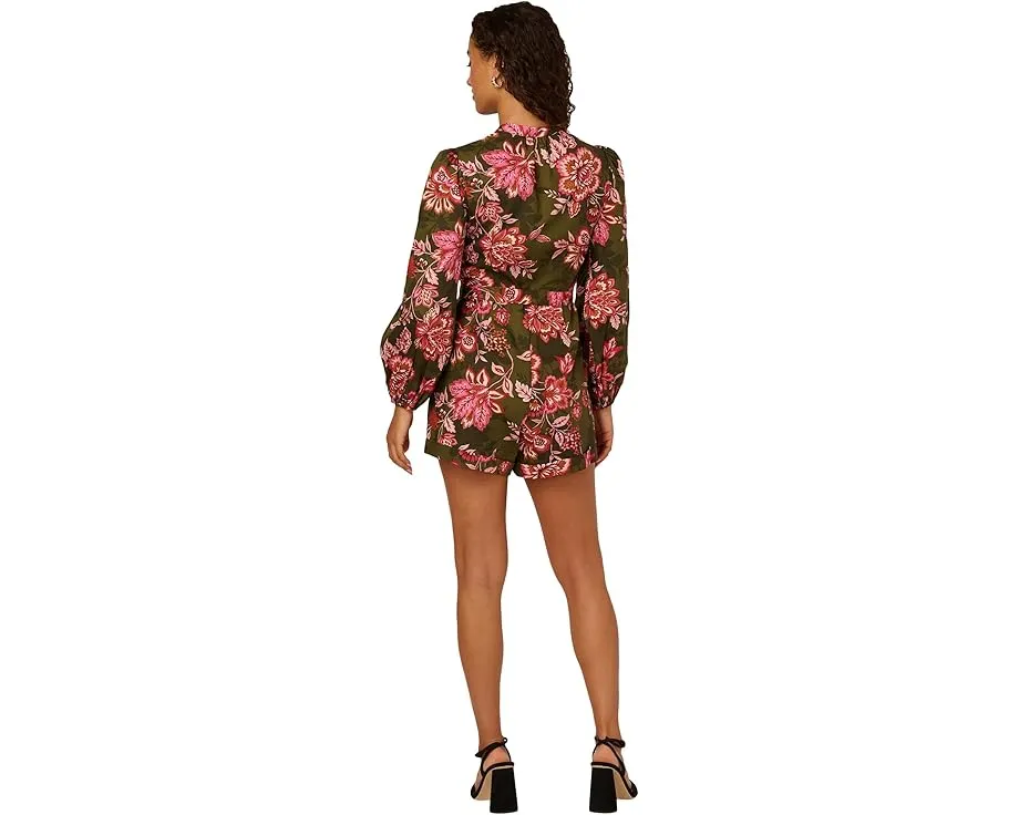 Сарафан с цветочным принтом от Adrianna Papell с поясом и карманами