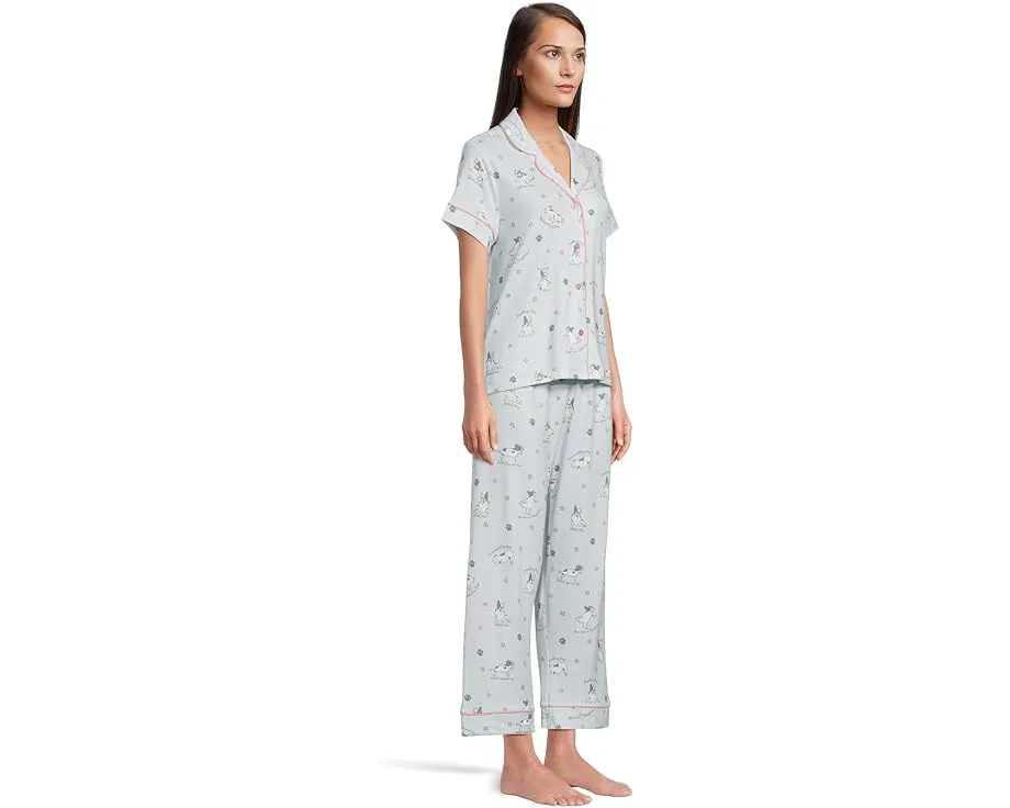 Пижамный комплект P.J. Salvage с принтом и широкими брюками
