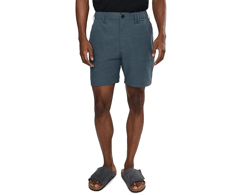 Шорты Hurley Phantom Slub 18 дюймов (46 см) с 3/4 эластичным поясом
