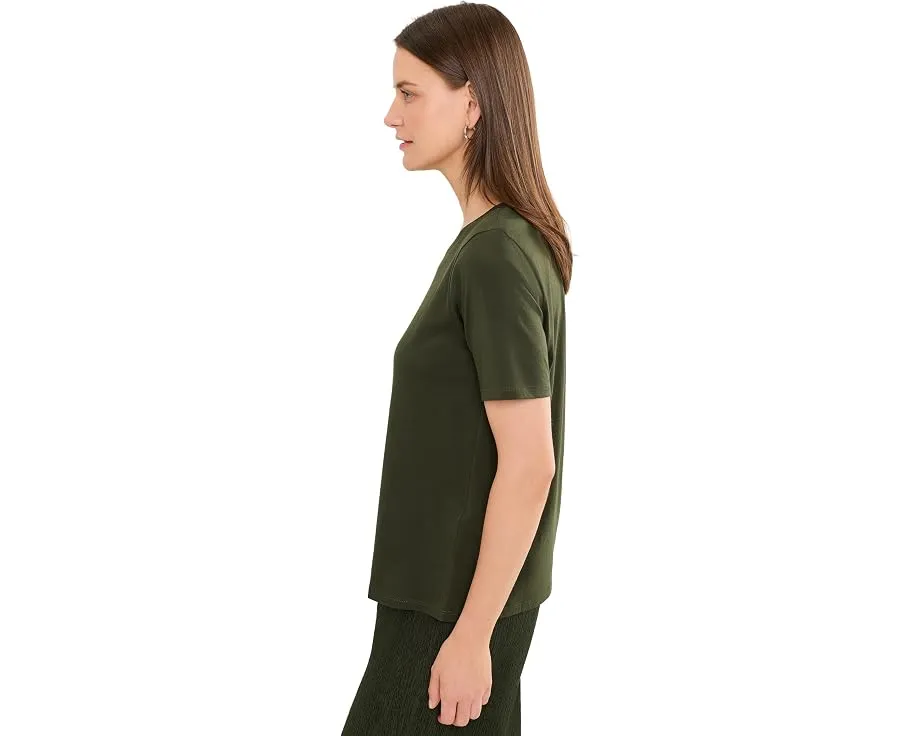 Футболка Eileen Fisher из органического пима хлопка с круглым вырезом
