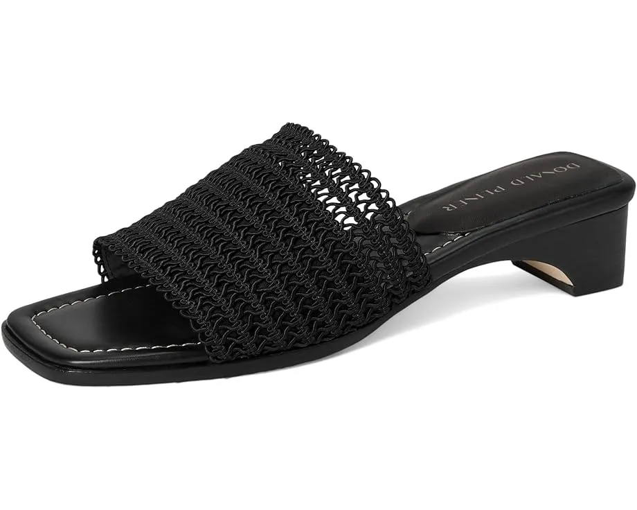 Сандалии Clodie на низком квадратном каблуке из замши Donald Pliner