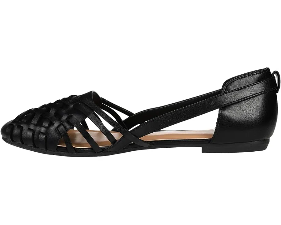 Балетки Ekko с плетеным узором и круглым носком Journee Collection