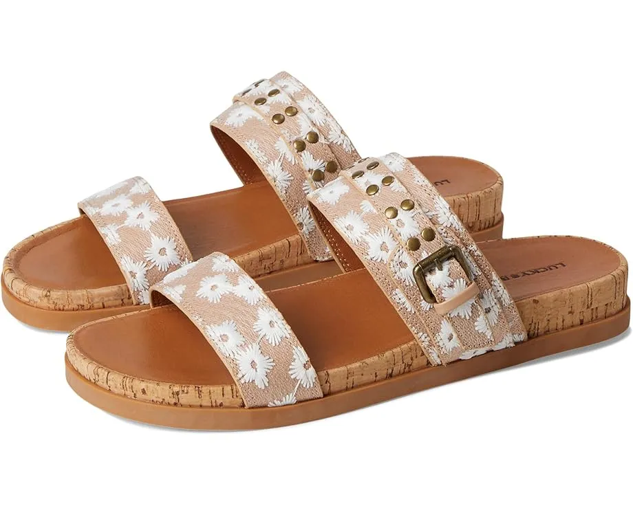 Сандалии Dineesa Studded Two Band Flat от Lucky Brand с заклепками и двойными ремешками
