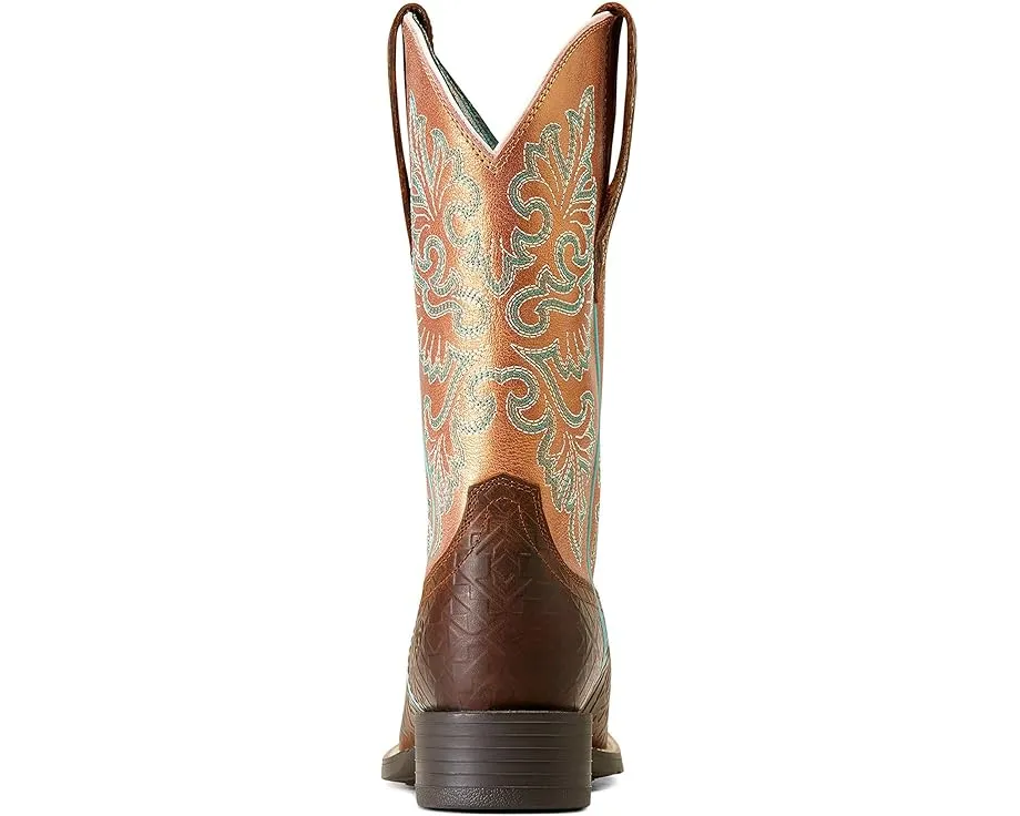 Ковбойские сапоги Round Up с широким квадратным носком и технологией StretchFit от Ariat