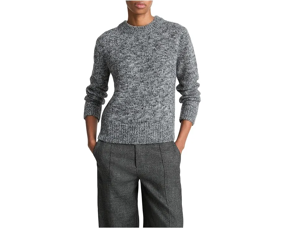 Свитер Vince с круглым вырезом из меланжевой пряжи с переработанным содержанием