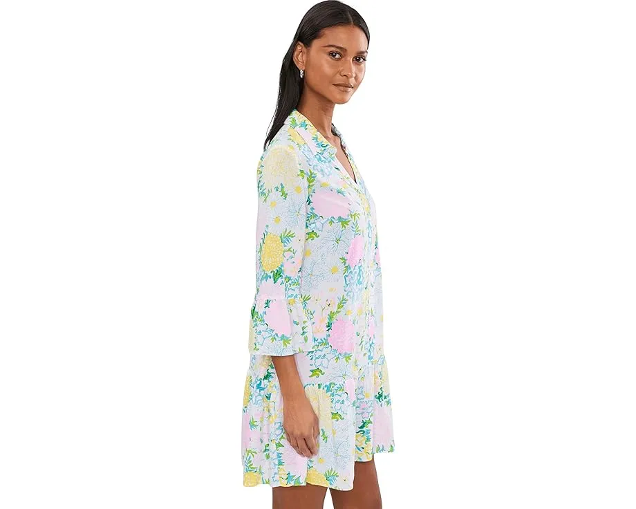 Туника Lilly Pulitzer Rayanna Tunic Dress с свободным кроем и воланами