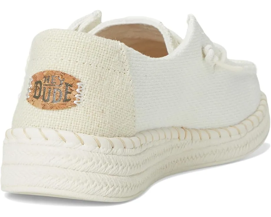 Эспадрильи Hey Dude Wendy Espadrille Woven с плетеным верхом и пробковой стелькой