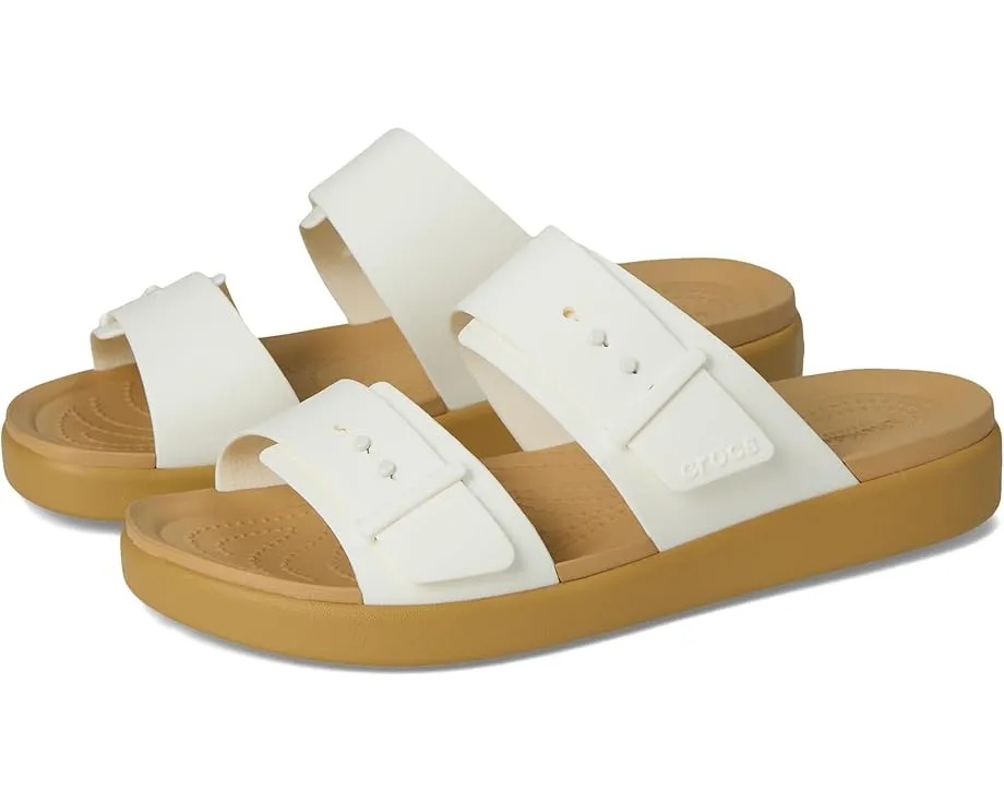 Босоножки Crocs Brooklyn Buckle Low Wedge на платформе
