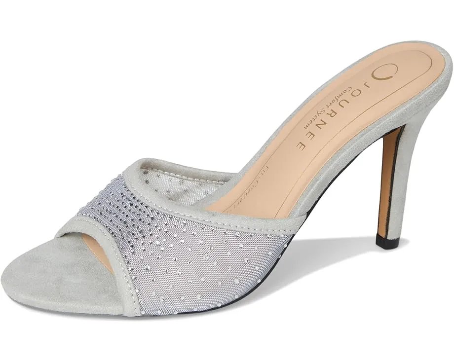 Босоножки на шпильке Journee Collection Hensley с открытым носком и стразами