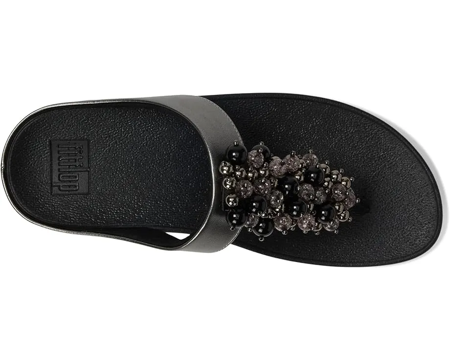 Сандалии FitFlop Fino с декоративными бусинами и удобной стелькой