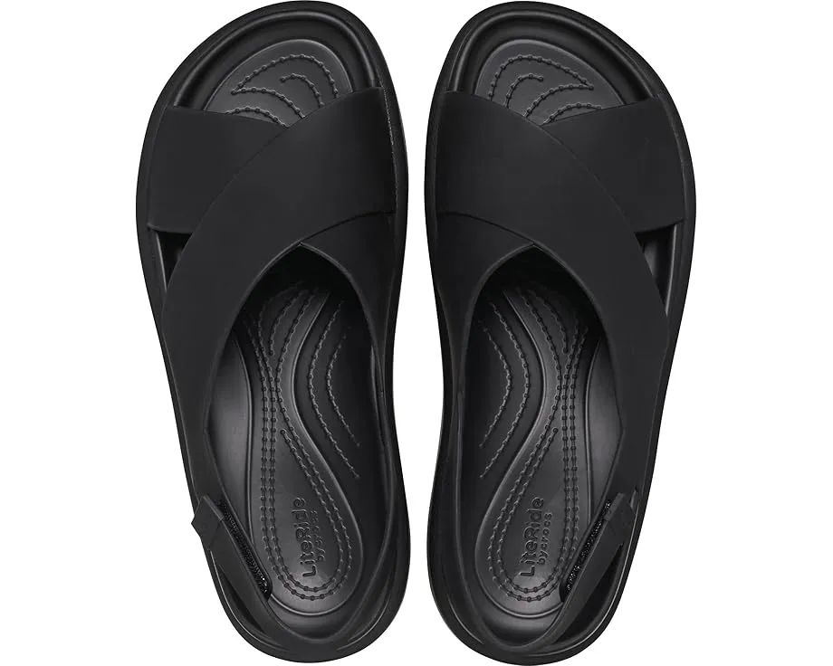 Crocs Сандалии Brooklyn Luxe Cross Strap с перекрестными лямками