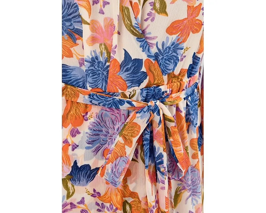 Платье-макси Vince Camuto с запахом и объемными рукавами