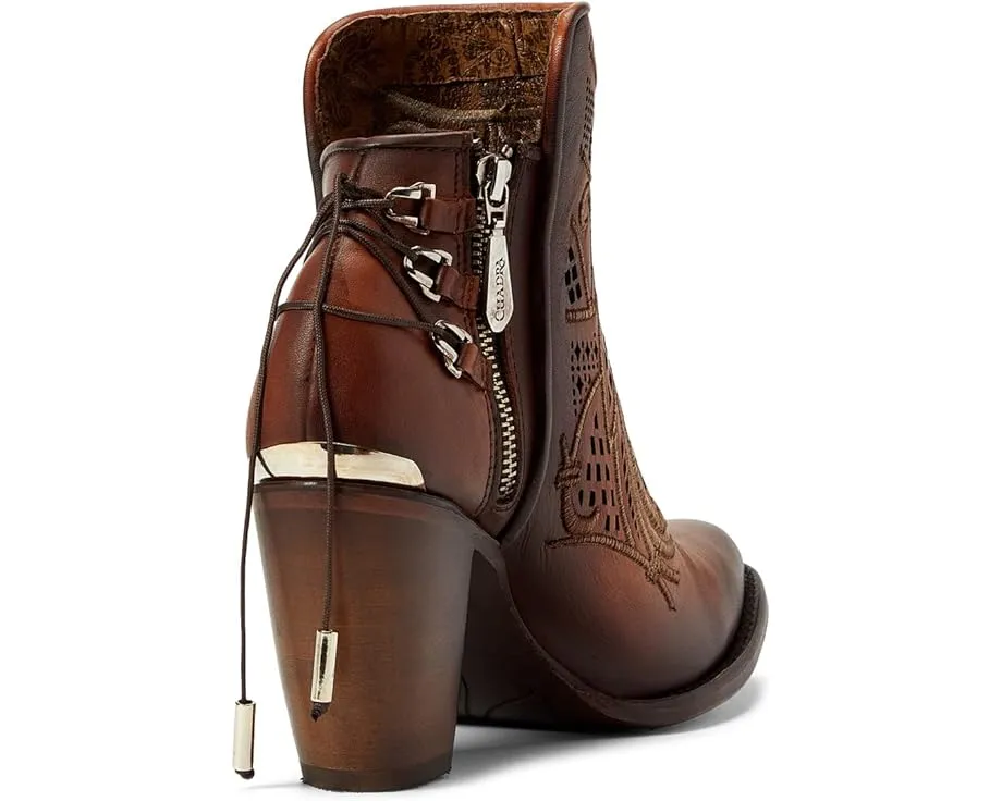 Ботинки Cuadra CU434 с острым носком на квадратном каблуке и перфорацией