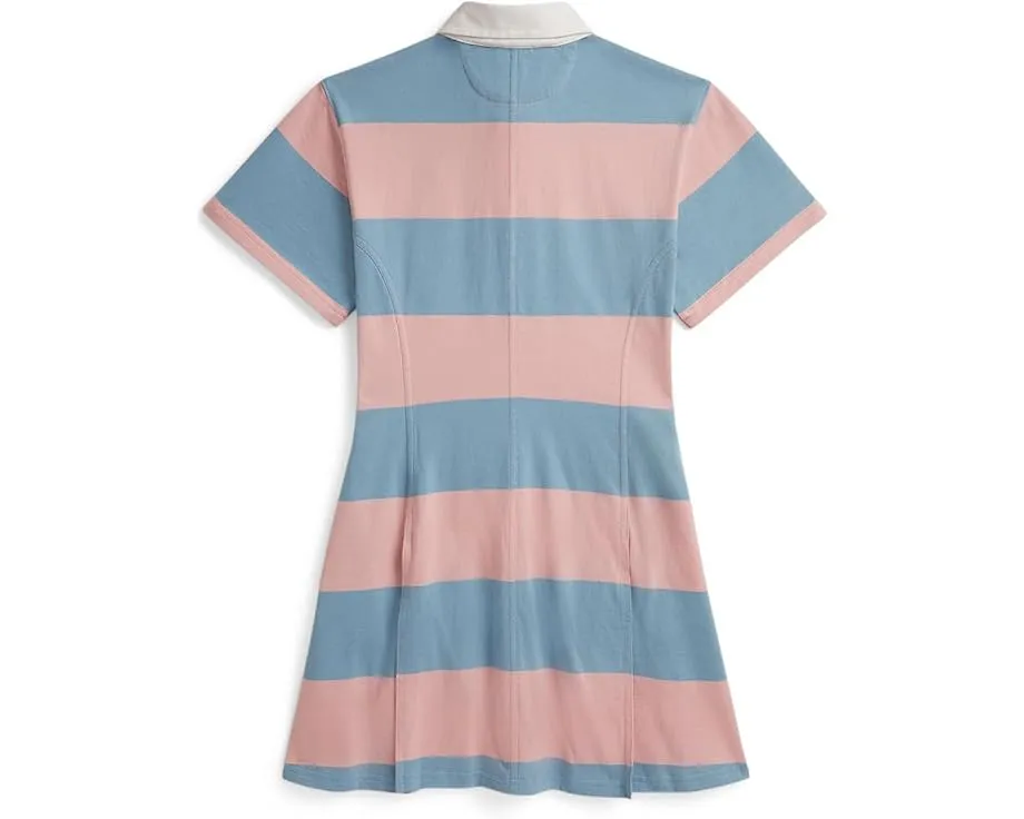 Полосатое хлопковое платье-регби Polo Ralph Lauren