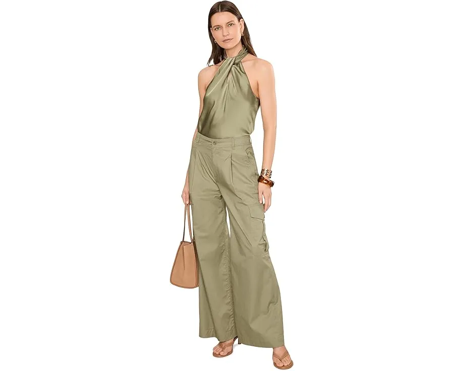 Блуза халтер с закруткой спереди Lauren Ralph Lauren