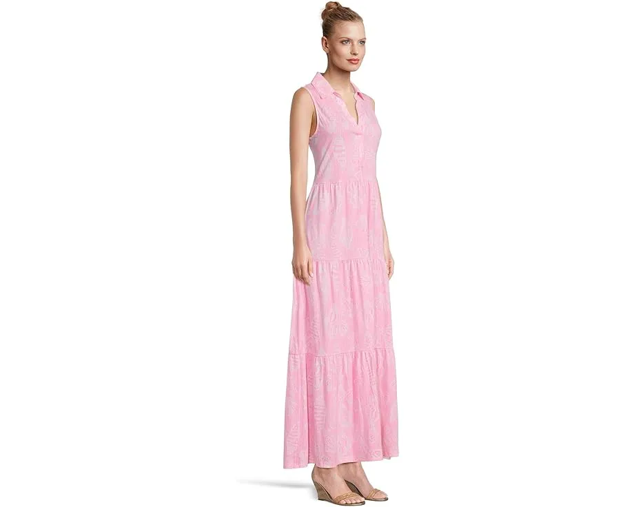 Макси-платье Lilly Pulitzer Riegan с ярусами и воротником
