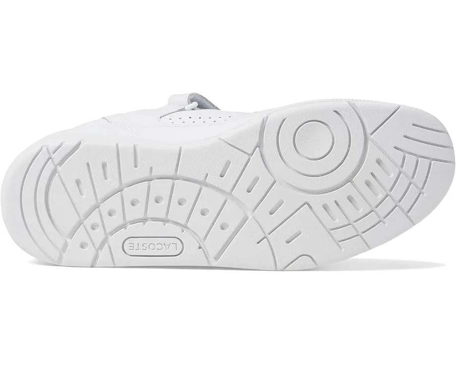 Кроссовки Lacoste T-Clip Velcro на липучке с кожаным верхом
