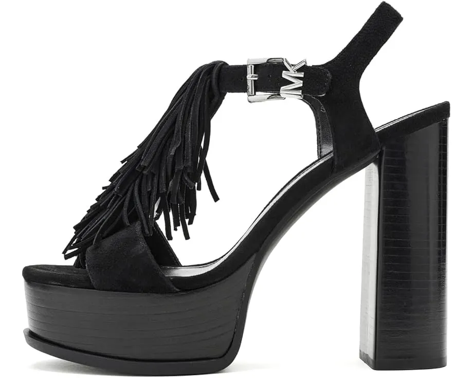 Босоножки Indra Platform Sandals на платформе с бахромой от MICHAEL Michael Kors