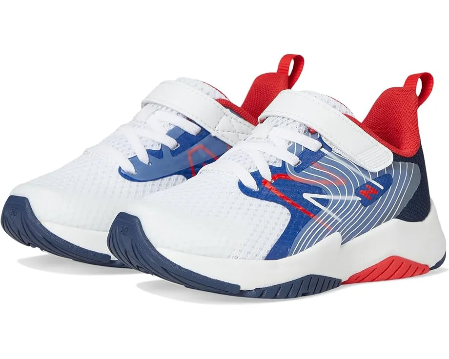 Детские кроссовки New Balance Kids Rave Run v2 с эластичными шнурками и верхней липучкой